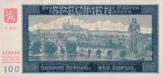 Czech Republic 100 Korun 2nd, 1940 image